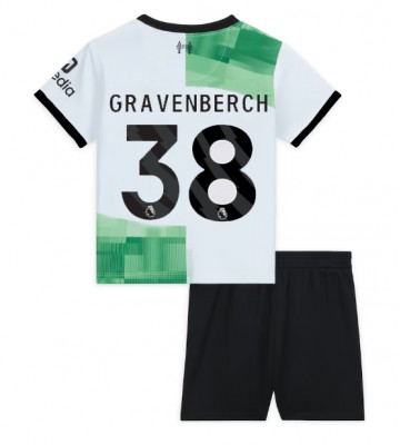 Maillot de foot Liverpool Ryan Gravenberch #38 Extérieur enfant 2023-24 Manches Courte (+ pantalon court)